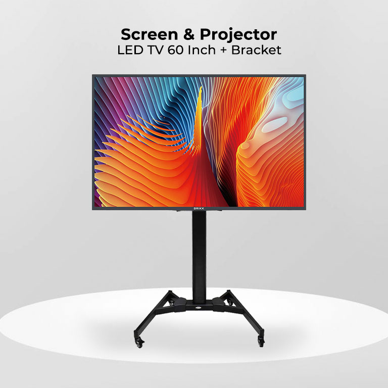 Led 60 Inches TV LED 60 Inch + Bracket Stand - 3 Laras.ID
