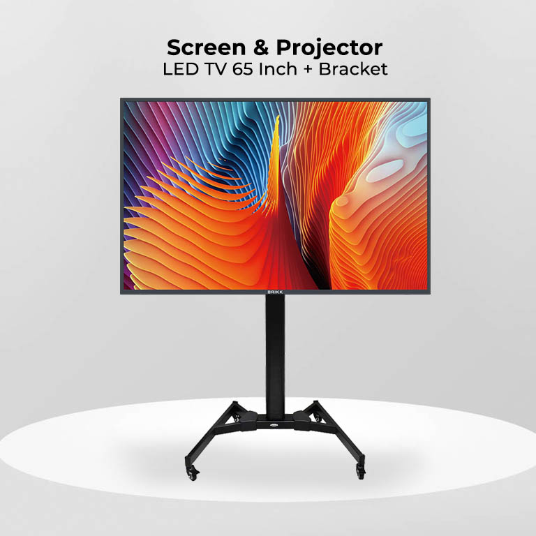 TV LED 65 Inch + Bracket Stand - 3 Laras.ID