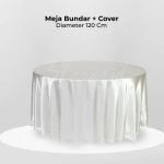 Meja Bundar (120) + Cover
