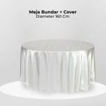 Meja Bundar (160) + Cover