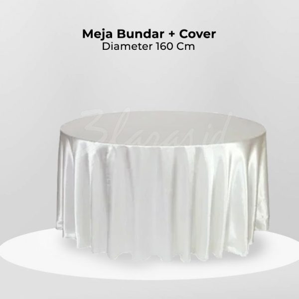 Meja Bundar (160) + Cover