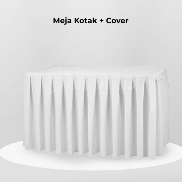 Meja Kotak + Cover