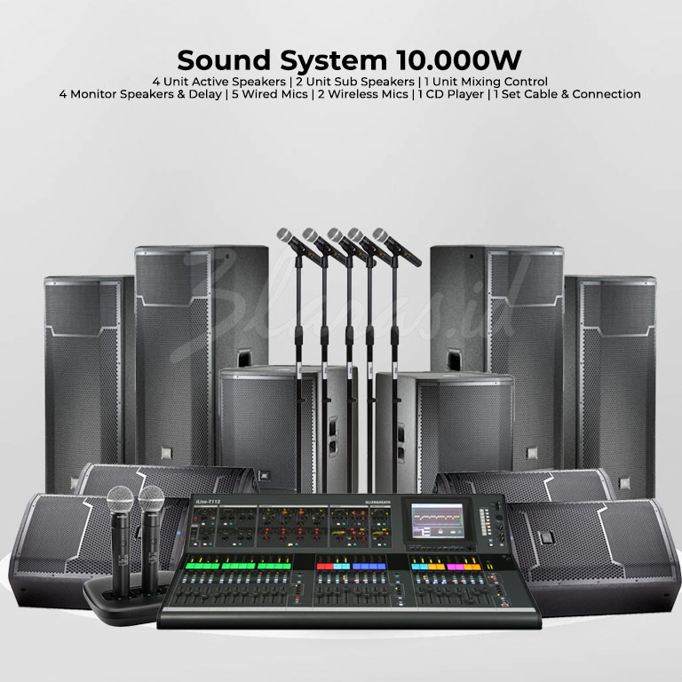 Paket Sound System 10.000 Watt - 3 Laras.ID