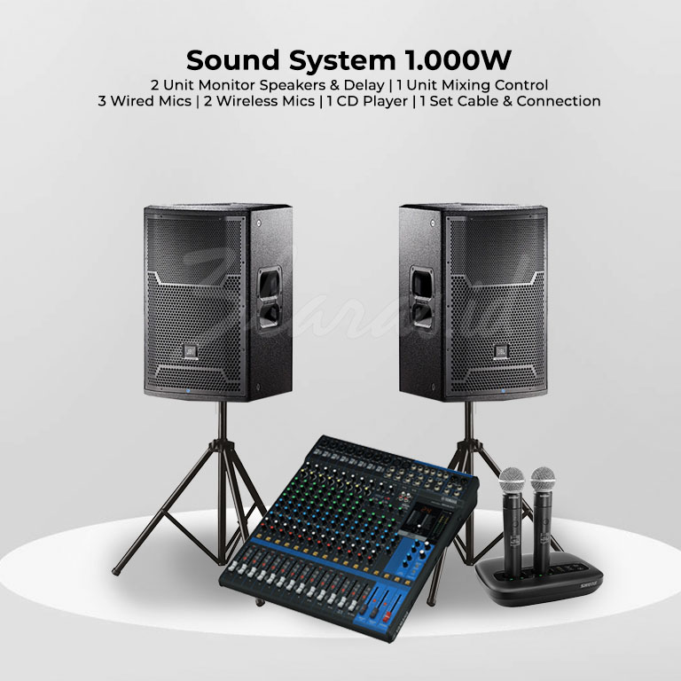 Paket Sound System 1.000 Watt - 3 Laras.ID