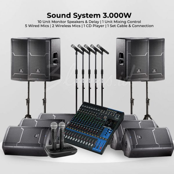 Paket Sound System 3.000 Watt