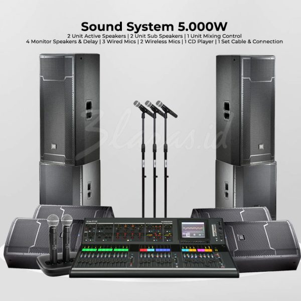 Paket Sound System 5.000 Watt